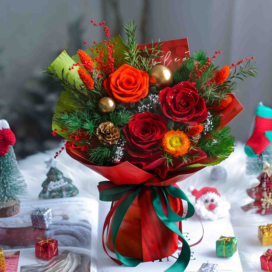 Preserved Flowers Wholesale | Christmas Rose Bouquet