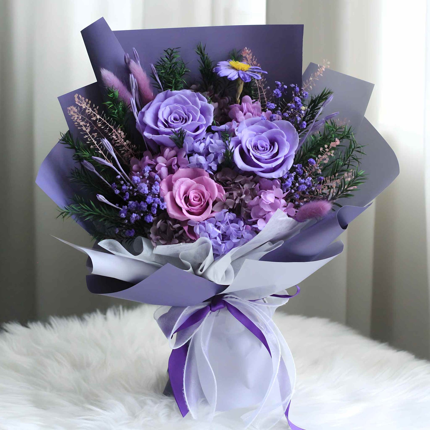 Preserved Flowers Wholesale Pink Rose Bouquet