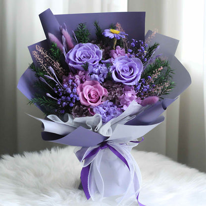 Preserved Flowers Wholesale Pink Rose Bouquet